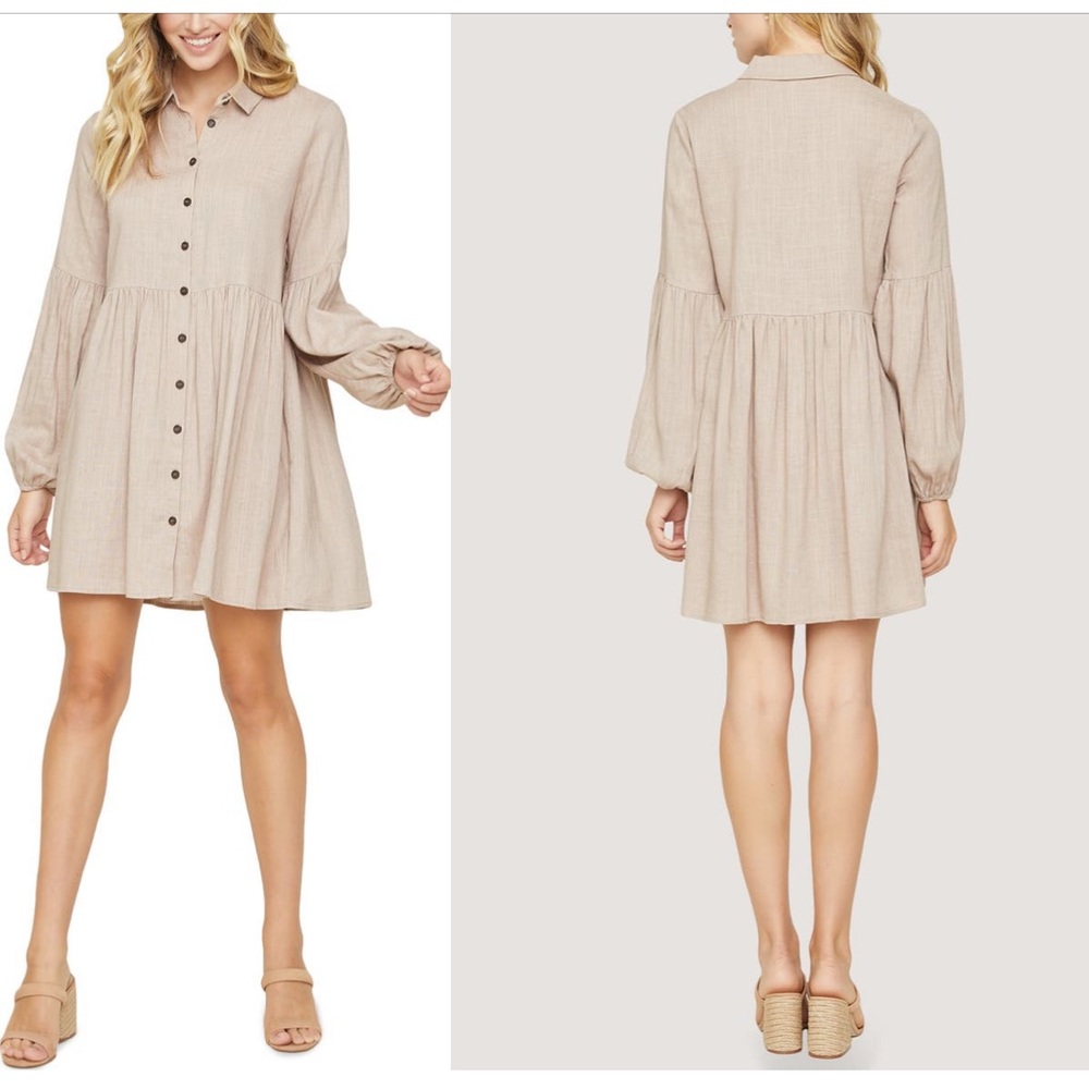 Lost + Wander
Weekend Bliss Long
Sleeve Minidress